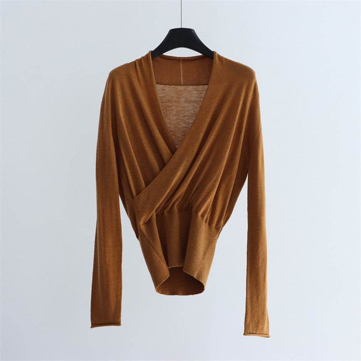 סריג שחור בגזרת מעטפת אלגנטית - Nessiha