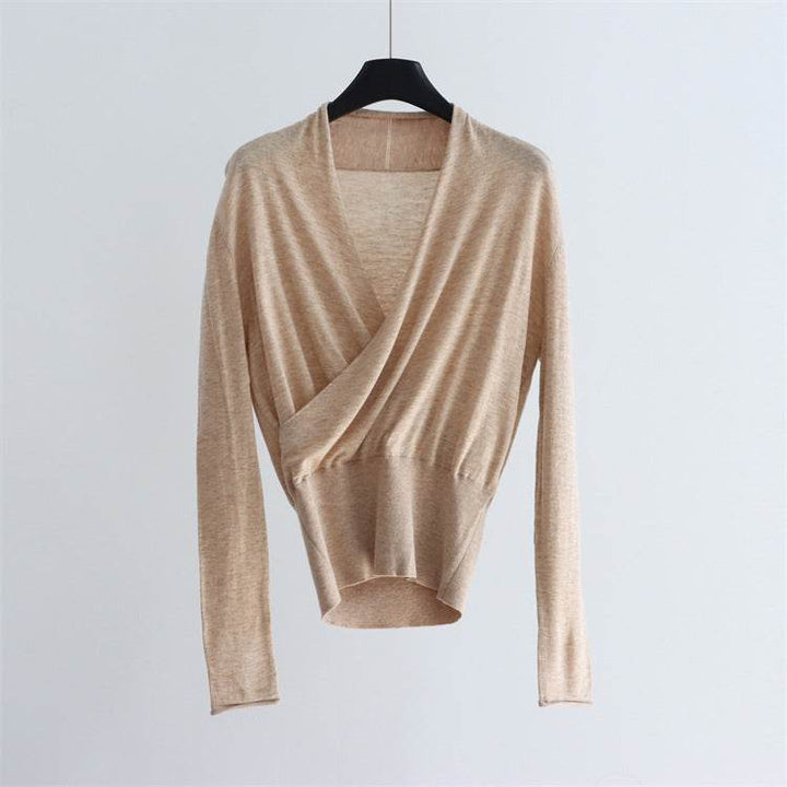 סריג שחור בגזרת מעטפת אלגנטית - Nessiha