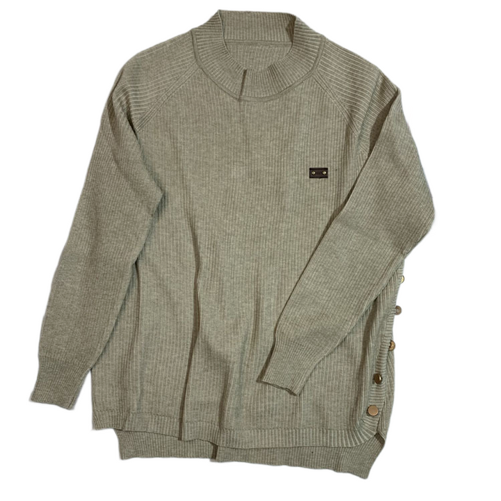 סוודר צהוב חרדל מודרני